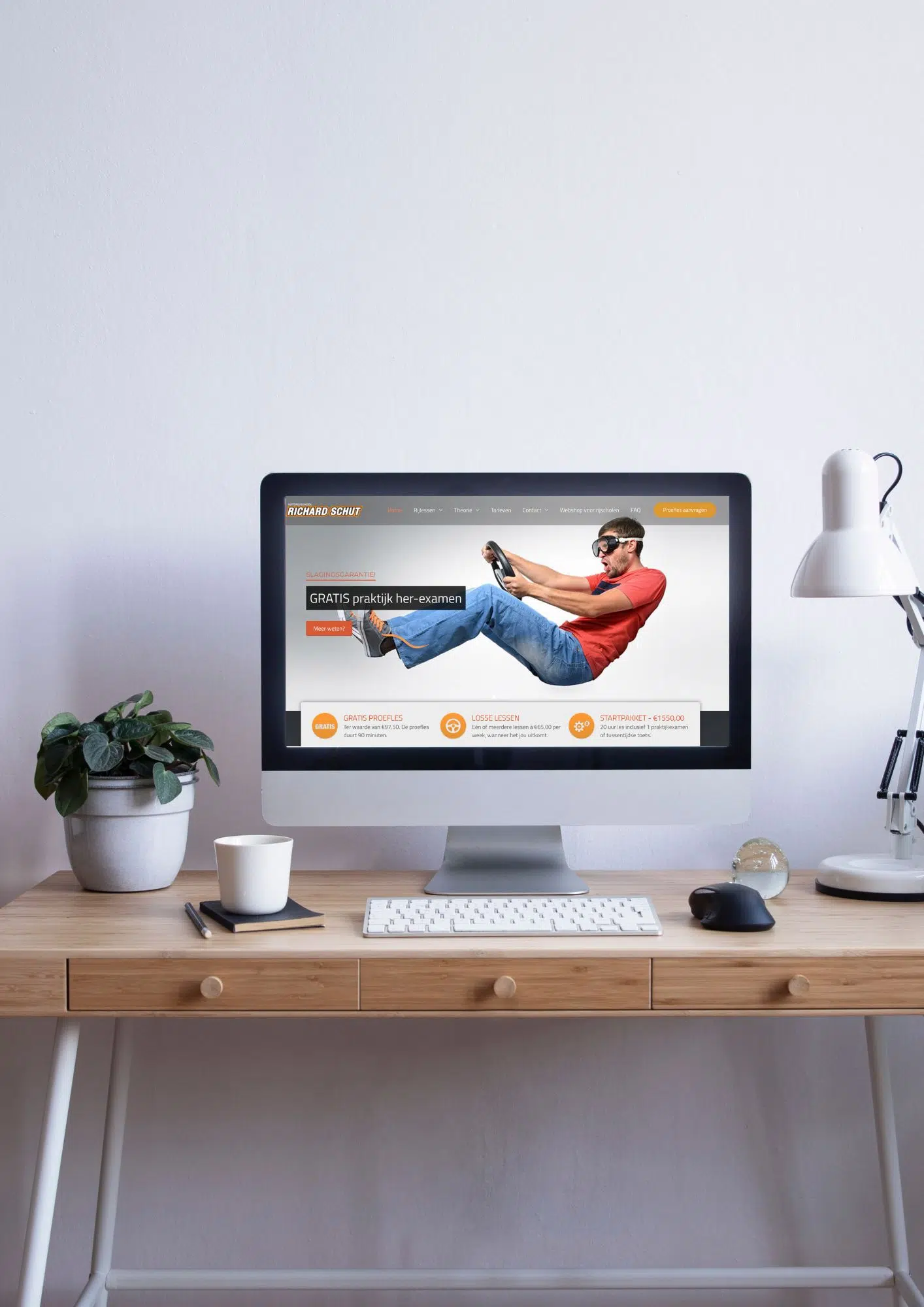 Autorijschool Richard Schut website gebouwd en alle content